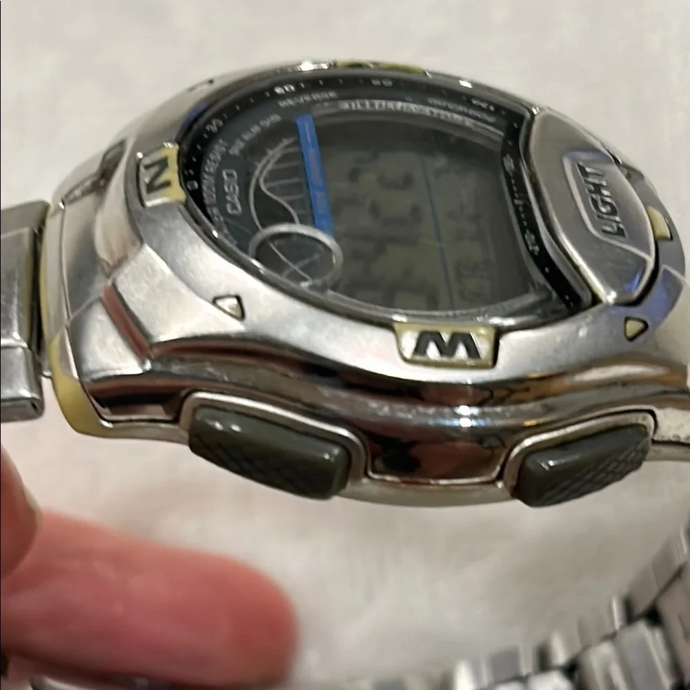 Casio Dual Time Alarm Tide Graph Digital W-753D-1AV W753D-1AV Men's Watch